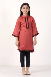 Girl's Ethnic Tops (8-13Y) (Orange)